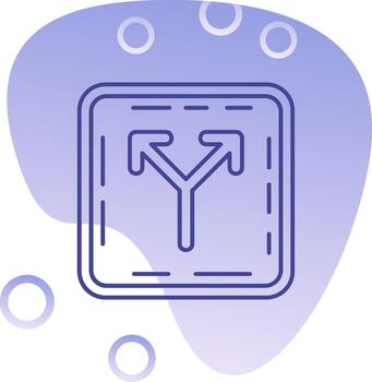 Split Gradient Bubble Icon vector