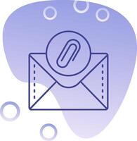 Clipper Gradient Bubble Icon vector