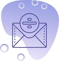 Divide Gradient Bubble Icon vector