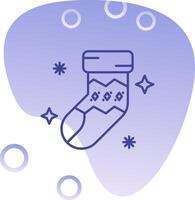 Sock Gradient Bubble Icon vector