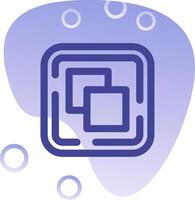 Drag and drop Gradient Bubble Icon vector