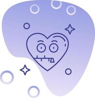 Zipped Gradient Bubble Icon vector