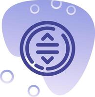 Drag Gradient Bubble Icon vector