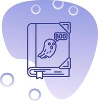 Spooky Gradient Bubble Icon vector