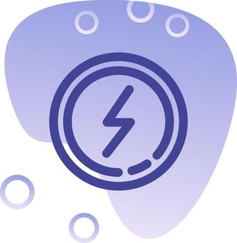 Flash Gradient Bubble Icon vector