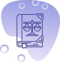 Law Gradient Bubble Icon vector