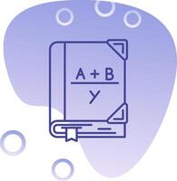 Algebra Gradient Bubble Icon vector