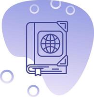 Atlas Gradient Bubble Icon vector