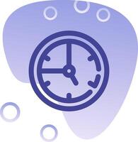 Time Gradient Bubble Icon vector