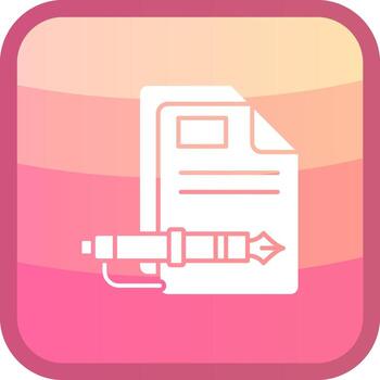 documento degradado burbuja icono vector