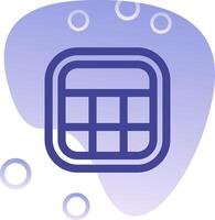 Layout Gradient Bubble Icon vector