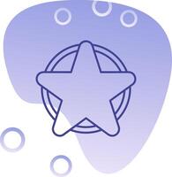 Favorite Gradient Bubble Icon vector