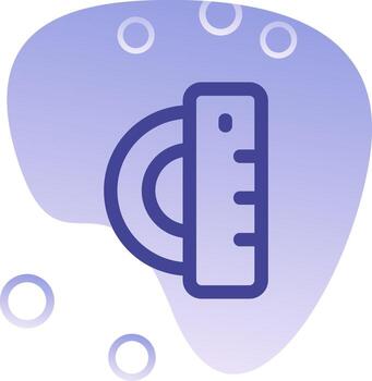 Ruler Gradient Bubble Icon vector