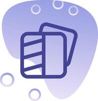 Transparent Gradient Bubble Icon vector