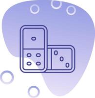 Domino Gradient Bubble Icon vector