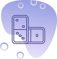 Domino Gradient Bubble Icon vector