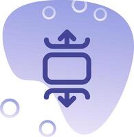 Carousel vertical Gradient Bubble Icon vector