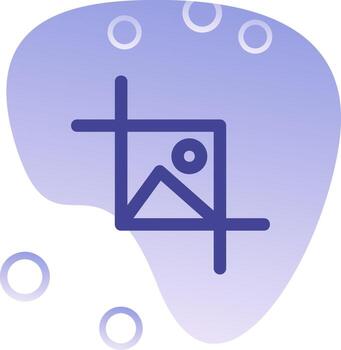 cosecha selección degradado burbuja icono vector