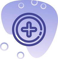 Add 2 Gradient Bubble Icon vector