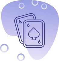 Poker Gradient Bubble Icon vector