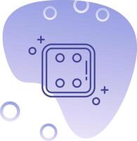 Dice four Gradient Bubble Icon vector
