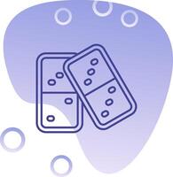 Domino Gradient Bubble Icon vector