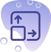 Expand Gradient Bubble Icon vector