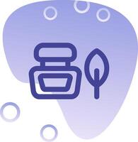 Ink bottle Gradient Bubble Icon vector