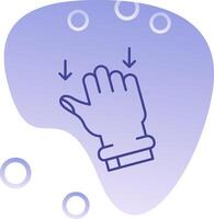 Drag Gradient Bubble Icon vector