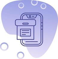 Archive Gradient Bubble Icon vector