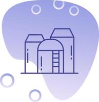 Silo Gradient Bubble Icon vector