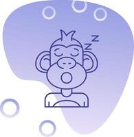 Sleep Gradient Bubble Icon vector