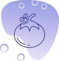 Tomato Gradient Bubble Icon vector