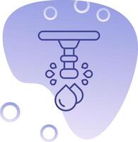 Water Gradient Bubble Icon vector