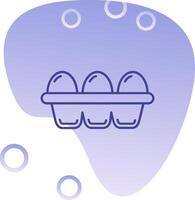 Egg Gradient Bubble Icon vector
