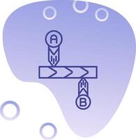Timeline Gradient Bubble Icon vector
