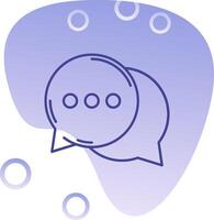 Speech bubbles Gradient Bubble Icon vector