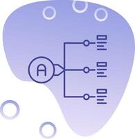 Relation Gradient Bubble Icon vector