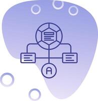 Workflow Gradient Bubble Icon vector