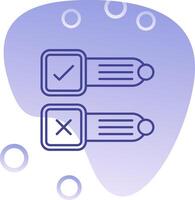 Poll Gradient Bubble Icon vector