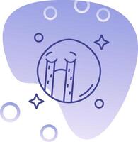 Cry Gradient Bubble Icon vector