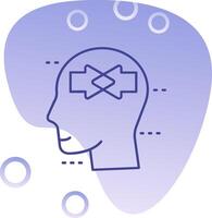 Conflict Gradient Bubble Icon vector