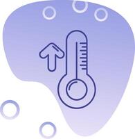 High temperature Gradient Bubble Icon vector