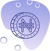 Namecoin degradado burbuja icono vector