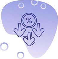 Discount Gradient Bubble Icon vector