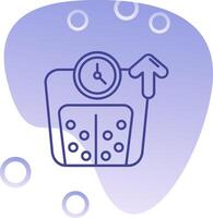 Weight Gradient Bubble Icon vector