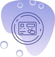 Pay Gradient Bubble Icon vector