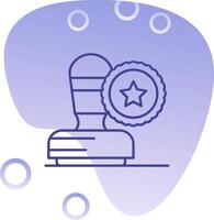 Stamp Gradient Bubble Icon vector