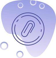 Attach Gradient Bubble Icon vector