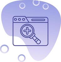 Zoom in Gradient Bubble Icon vector